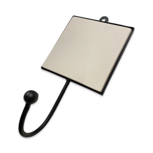 biskwitowy kafel płytka pasująca do metalowego wieszaka 9x9 cm