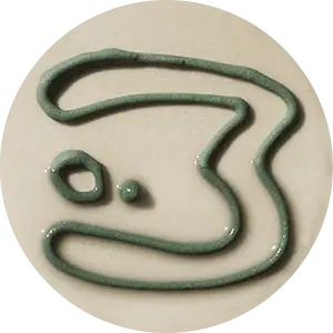 szkliwo 3D Thin Trailing Glaze H Green