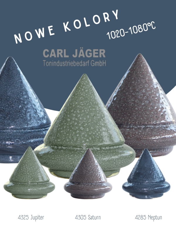 nowe kolory szkliw Carl jager HEHO sklep dla ceramika