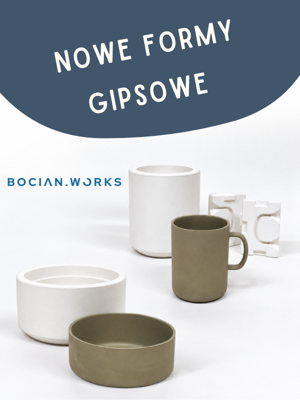 nowe formy gipsowe HEHO sklep dla ceramika